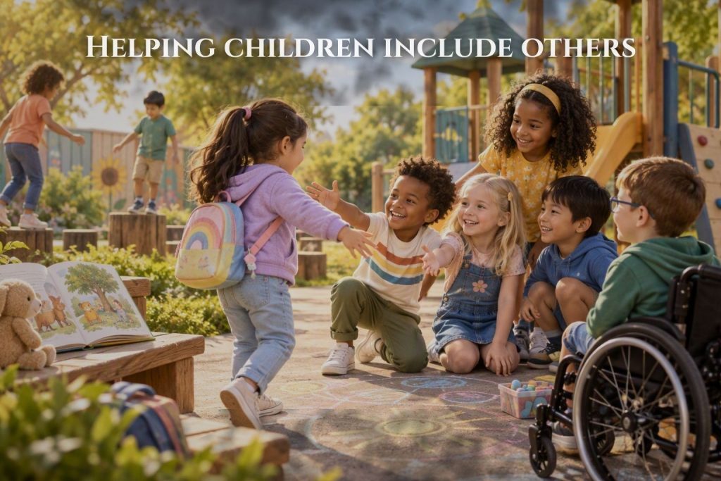 helping children include others